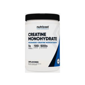 Nutricost Creatine Monohydrate Micronized Powder 500G, 5000mg Per Serv (5g) - 100 Servings, 17.9 Oz