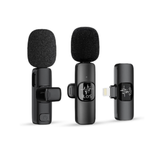 ILOS Wireless Lavalier Microphone for iPhone Clip-On Mic, Noise Reduction, 65ft Range, 8H Battery, Bluetooth, Plug & Play - Ideal for Vlogging, YouTube, Podcasts, Interviews