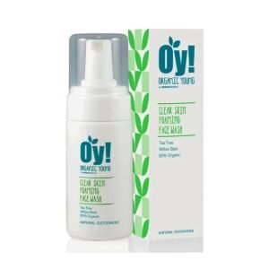 Green People Oy! Foaming Clear Skin Face Wash 100ml | Natural & Organic Teenage Facial Wash | Willow Bark & Tea Tree | Skin Care for Pre-Teens & Teens with Spots & Blemishes | Cruelty-Free & Vegan