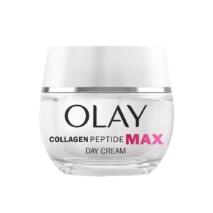 Olay Collagen Peptide MAX Face Moisturiser Day Cream, Skincare Niacinamide 99% Purity & +50% Glycerin Anti Aging Menopausal Skin Care: Strengthens, Restores, Hydrates, 50ml vs Collagen Day Cream