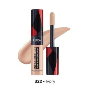 L'Oreal Paris Infallible 24H More Than Concealer, Full-coverage, Longwear and Matte Finish, 322 Ivory