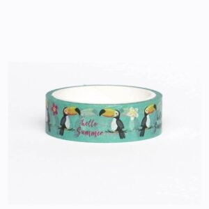 Luck and Luck 10m Toucan Bird Washi Craft Tape
