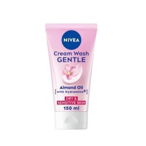 NIVEA Gentle Face Cream Wash (150ml), Face Cleanser with Almond Oil and Hydramine Gently Cleanses for Smooth Skin