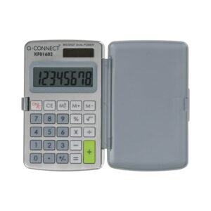 Q-Connect 8-Digit Pocket Calculator Extra Large Display 99 x 58 x 6 mm KF01602
