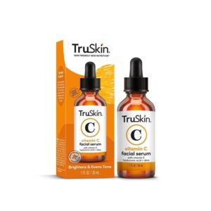 TruSkin Vitamin C Serum for Face – Anti Aging Face Serum with Vitamin C, Hyaluronic Acid, Vitamin E – Brightening Serum for Dark Spots, Even Skin Tone, Eye Area, Fine Lines & Wrinkles, 1 Fl Oz 30ml